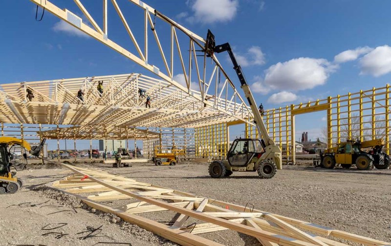 Gedetailleerde uitleg van vakwerkconstructies met grote overspanningen