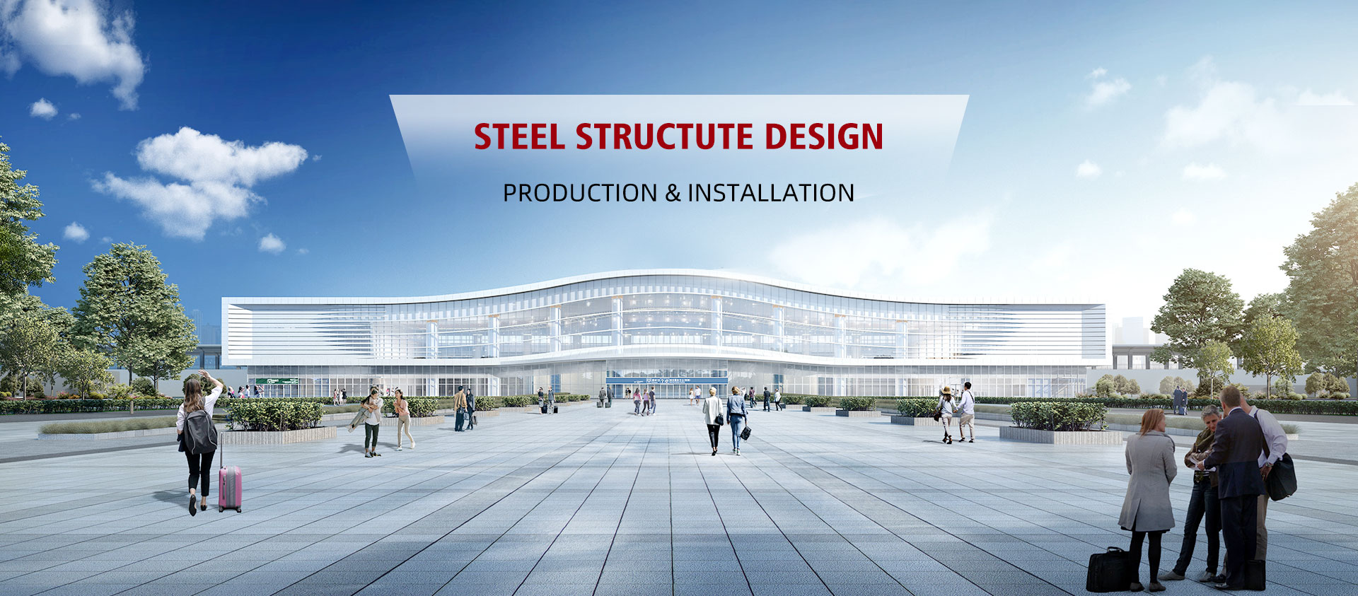 China treinstation stalen structuur
